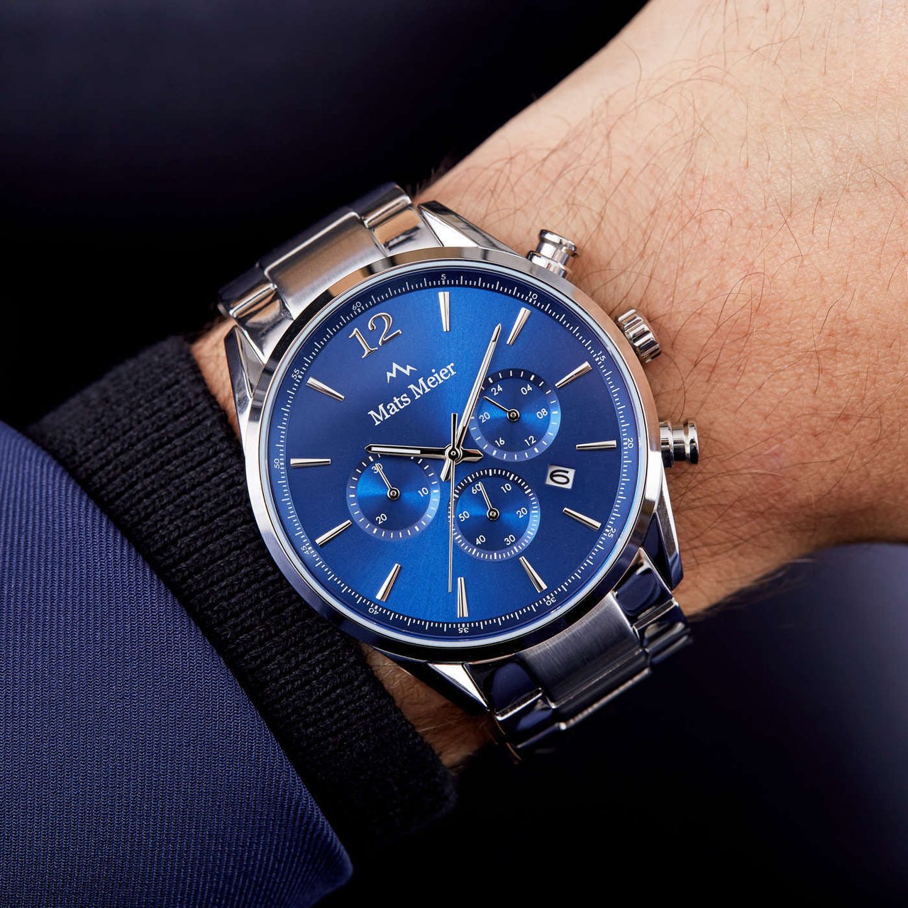 Mats Meier Grand Cornier - Horloge - Blauw Divers