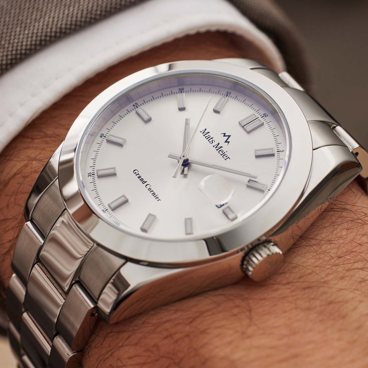 Mats Meier Grand Cornier - Horloge - Zilver Zilver