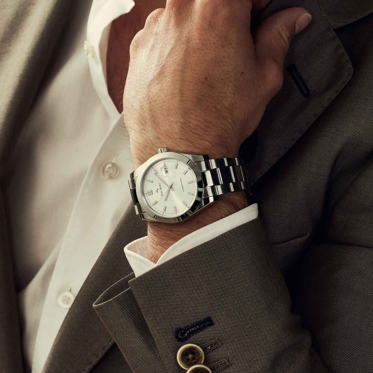 Mats Meier Grand Cornier - Horloge - Zilver Zilver
