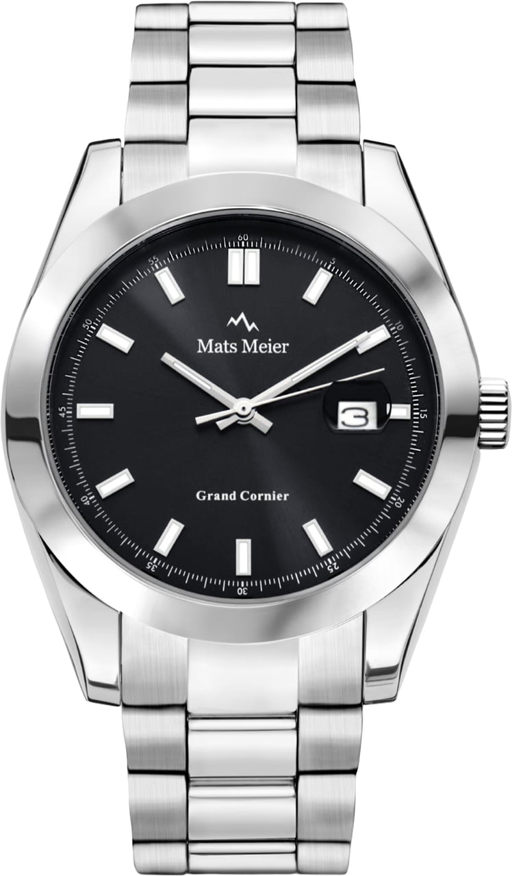 Mats Meier Grand Cornier - Horloge - Zwart Zilver