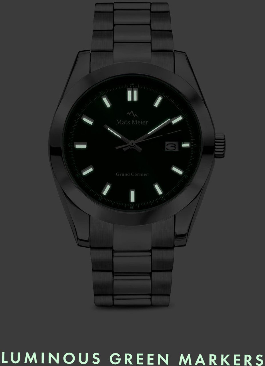 Mats Meier Grand Cornier - Horloge - Groen Divers