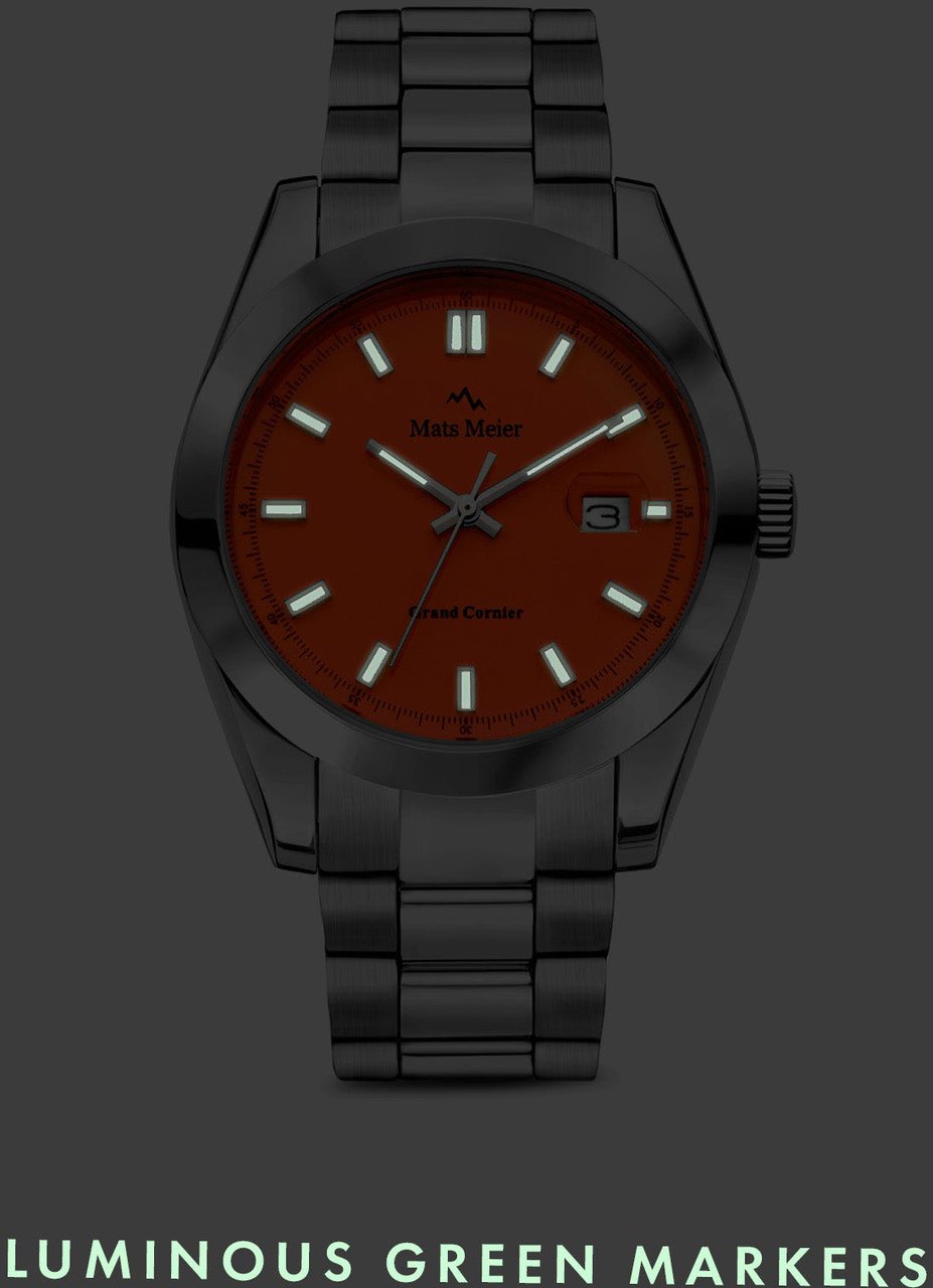 Mats Meier Grand Cornier - Horloge - Zilver Divers