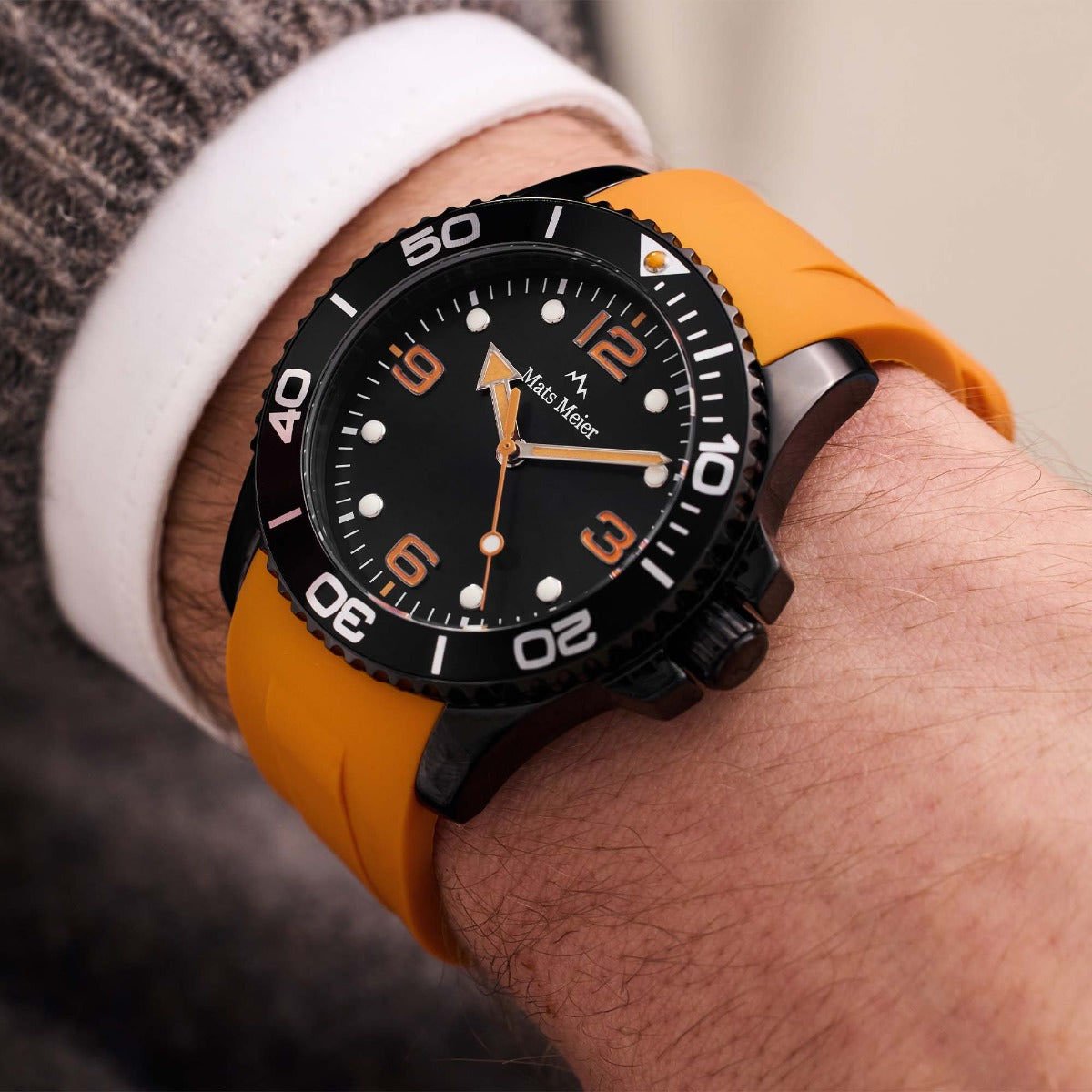 Mats Meier Ponte Dei Salti - Horloge - Zwart Divers