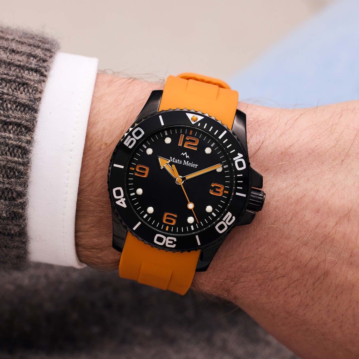 Mats Meier Ponte Dei Salti - Horloge - Zwart Divers