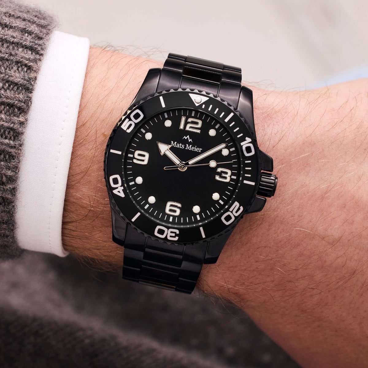 Mats Meier Ponte Dei Salti - Horloge - Zwart Zwart