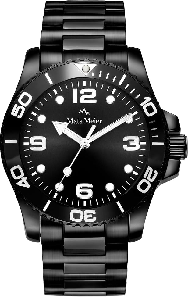 Mats Meier Ponte Dei Salti - Horloge - Zwart Zwart