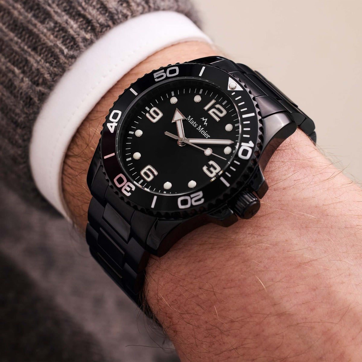Mats Meier Ponte Dei Salti - Horloge - Zwart Zwart