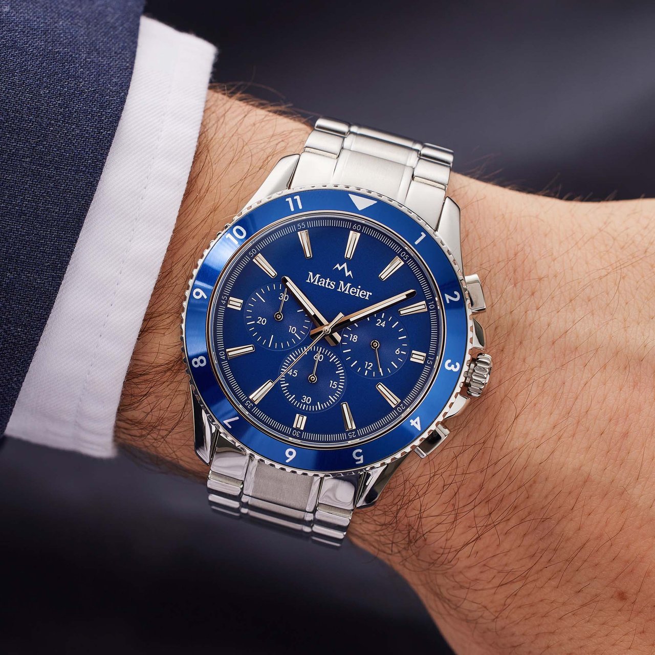 Mats Meier Ponte Dei Salti - Horloge - Blauw Divers