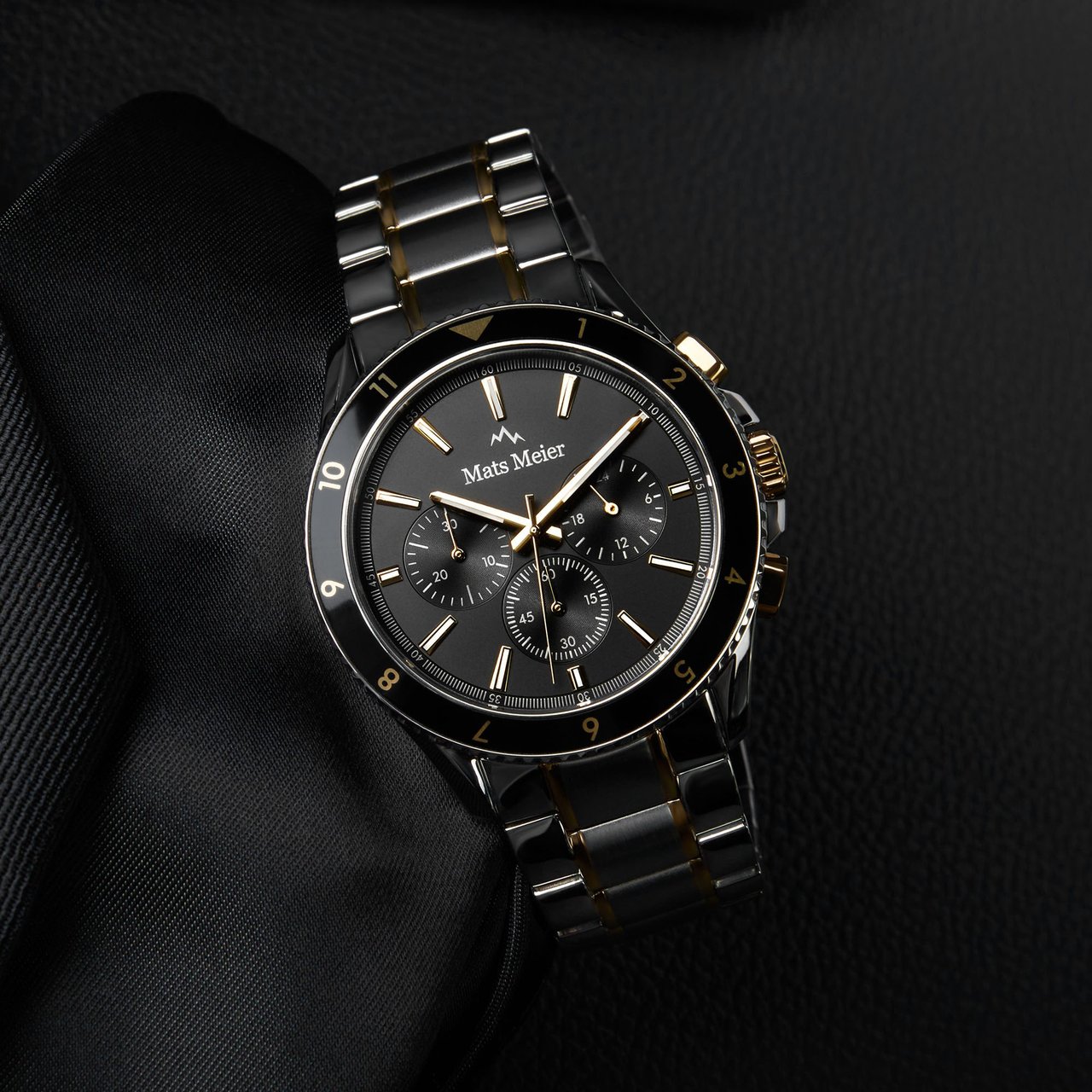 Mats Meier Ponte Dei Salti - Horloge - Zwart Goud