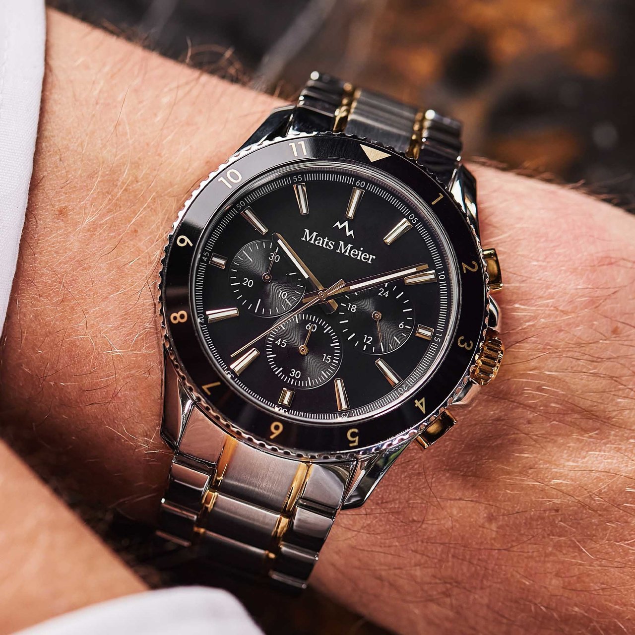 Mats Meier Ponte Dei Salti - Horloge - Zwart Goud