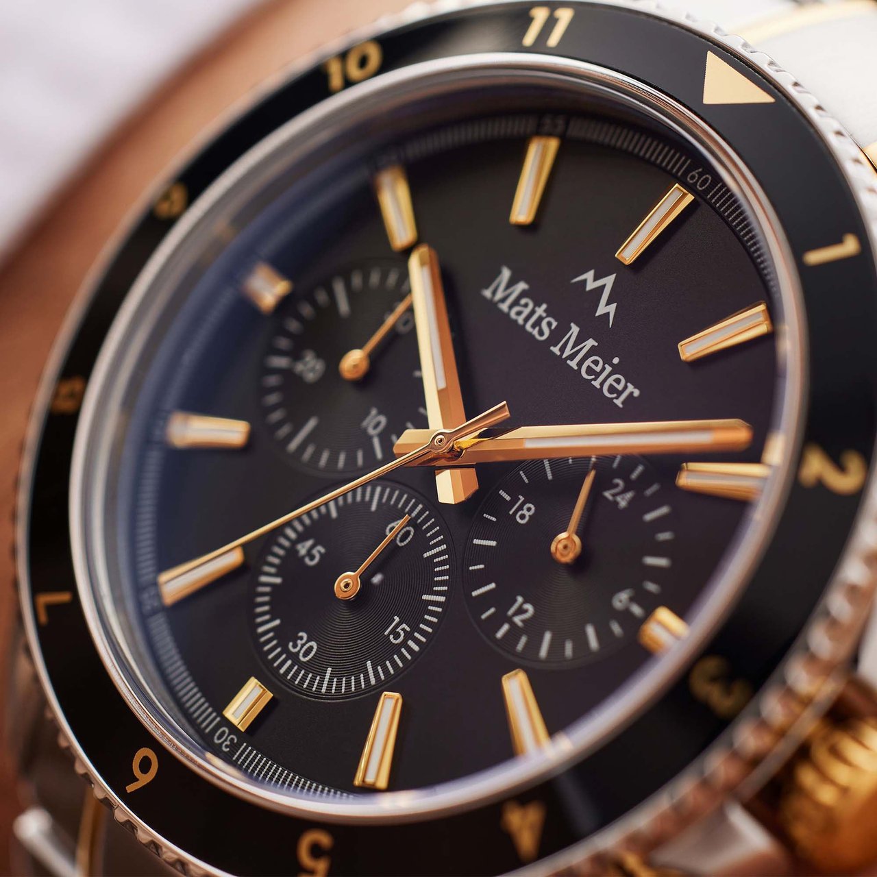 Mats Meier Ponte Dei Salti - Horloge - Zwart Goud