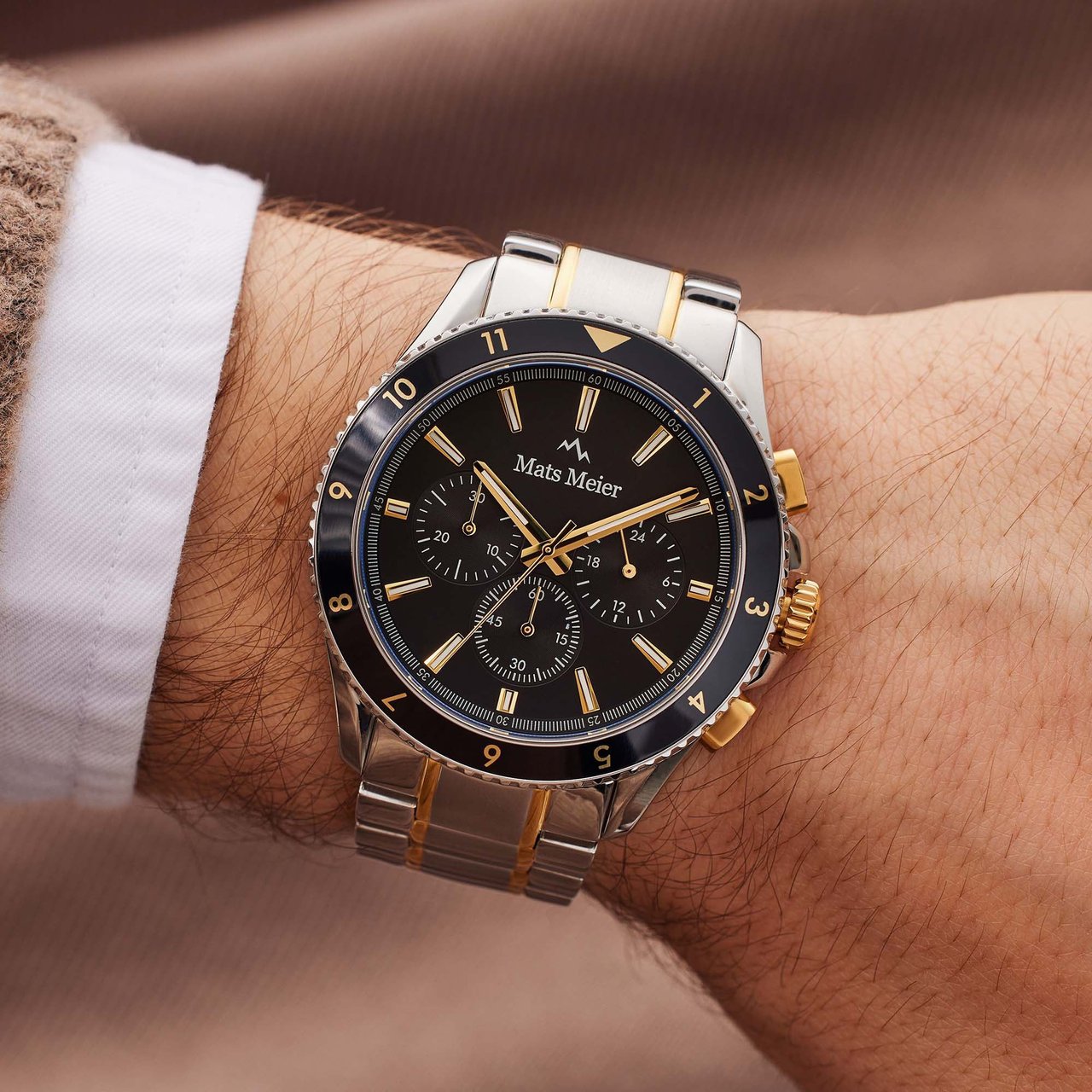 Mats Meier Ponte Dei Salti - Horloge - Zwart Goud