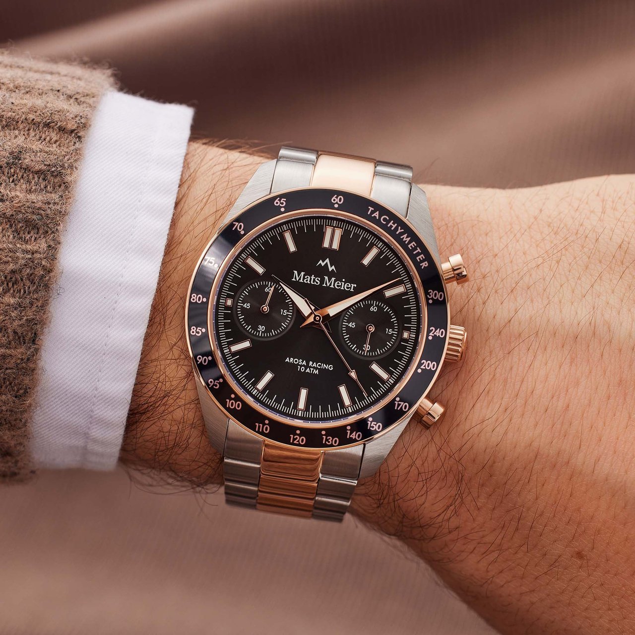 Mats Meier Arosa Racing - Horloge - Zwart Divers