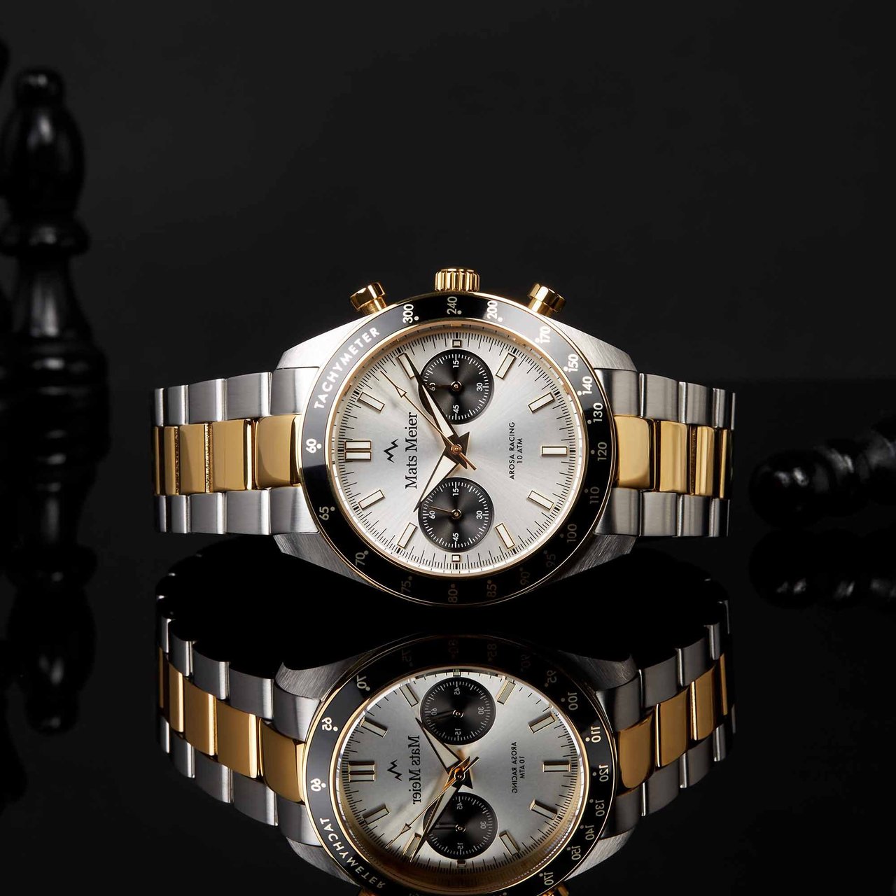 Mats Meier Arosa Racing - Horloge - Wit Zilver