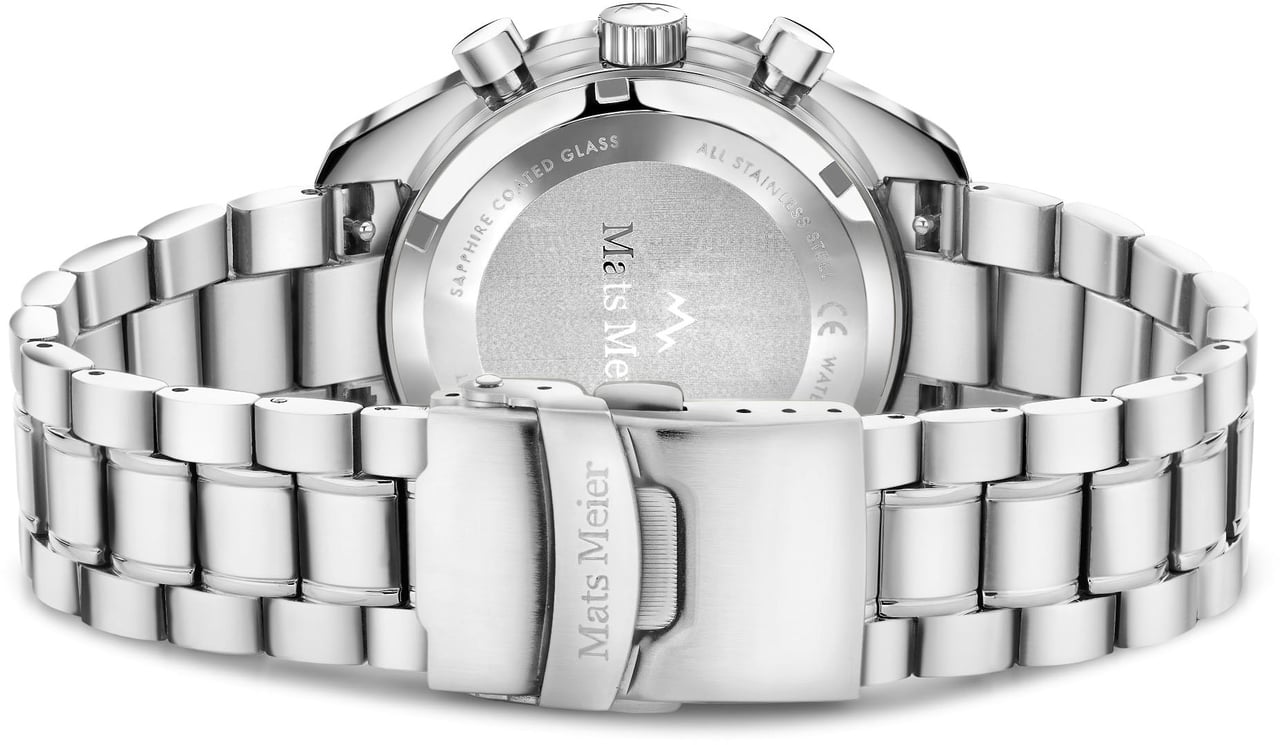 Mats Meier Arosa Racing - Horloge - Grijs Zilver
