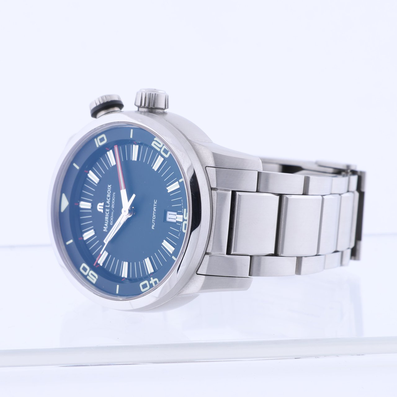 Maurice Lacroix Maurice Lacroix Pontos AU07707 SS AT Black Dial PT6248-SS002L-330 Watch Zwart