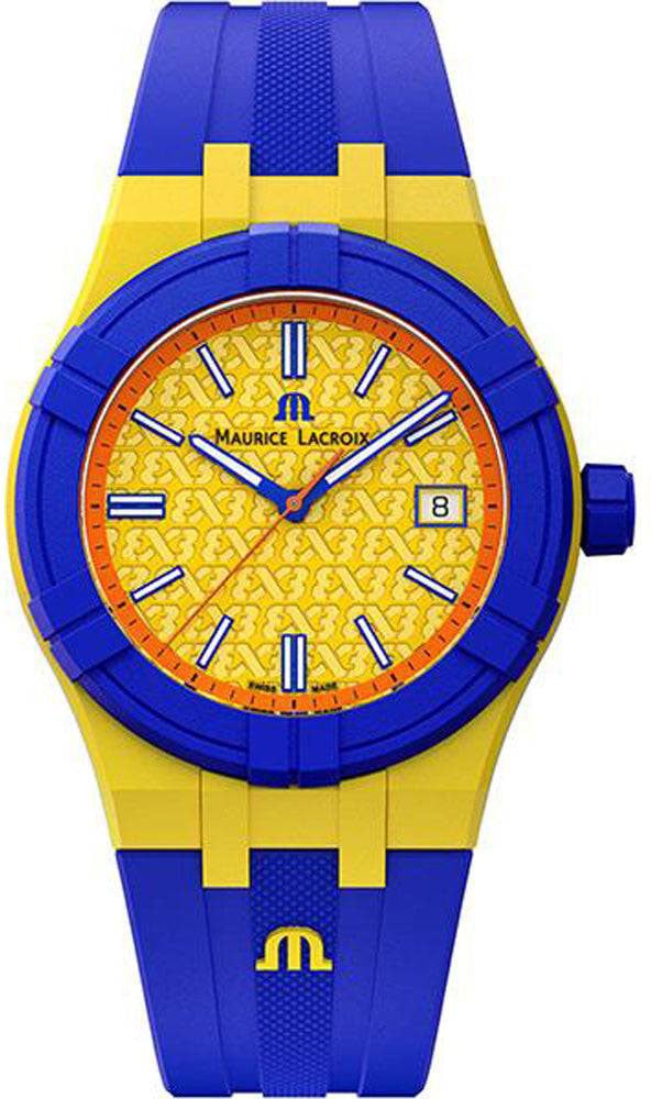 Maurice Lacroix Maurice Lacroix Les Historiques AI2008-70070-300-0 A Aikon #Tide FIBA 3x3 Horloge 40mm Blauw