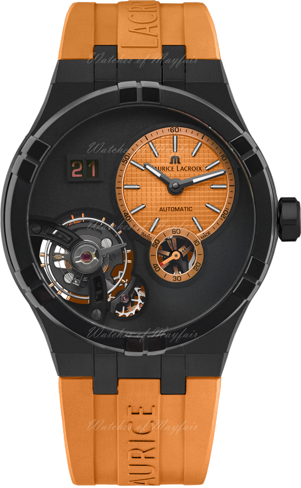 Maurice Lacroix Maurice Lacroix  AI6118-DLB0J-530-J Aikon Master Grand Date Herenhorloge 45mm Zwart
