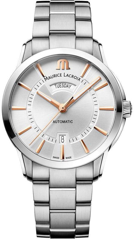 Maurice Lacroix Maurice Lacroix Pontos Automatic Day-Date Horloge 40mm Zilver
