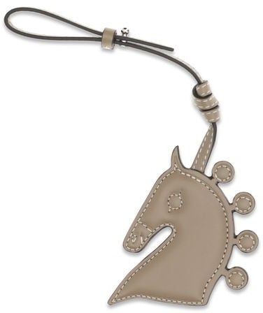 Max Mara Max Mara Brown Calf Leather Bos Taurus Keychain Bruin