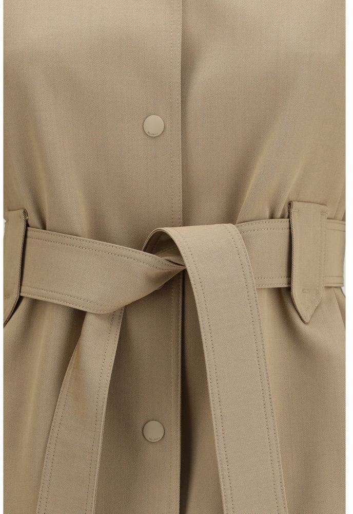 Max Mara Brown Wool Oves Aries Sleeveless Jacket Bruin
