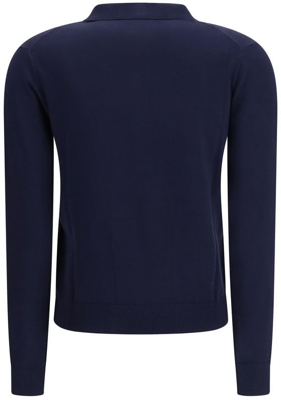 Max Mara Blue Viscose Sweatshirt Blauw