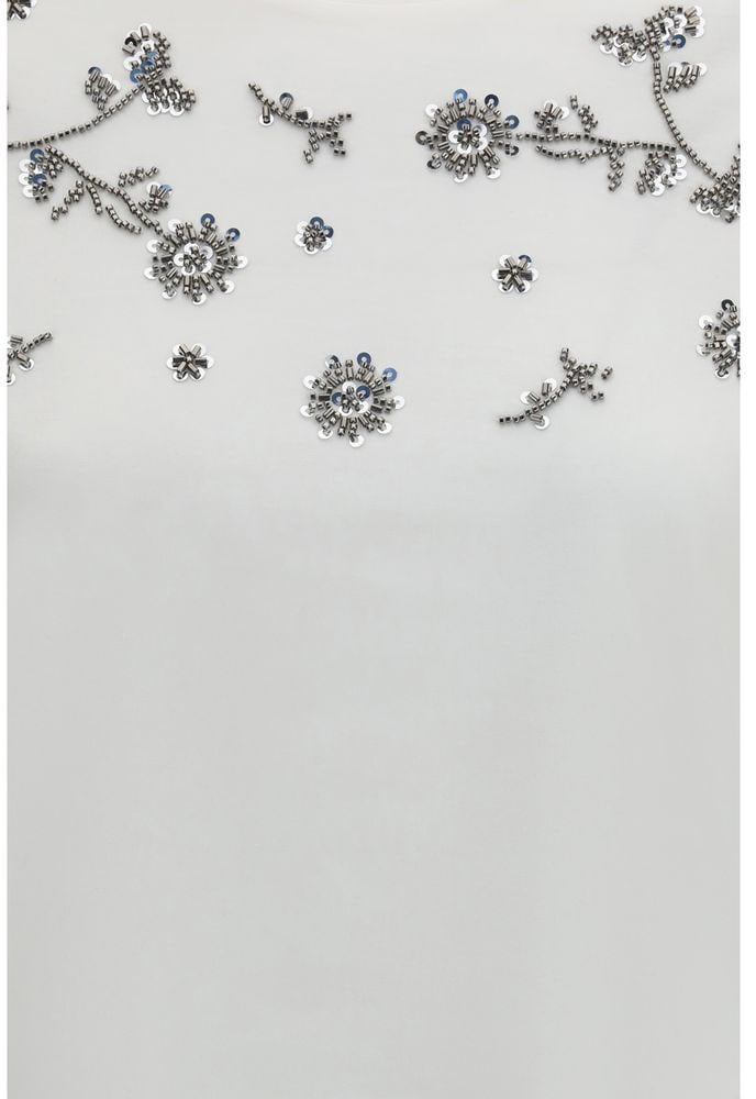 Max Mara Max Mara White Cotton T-Shirt Wit