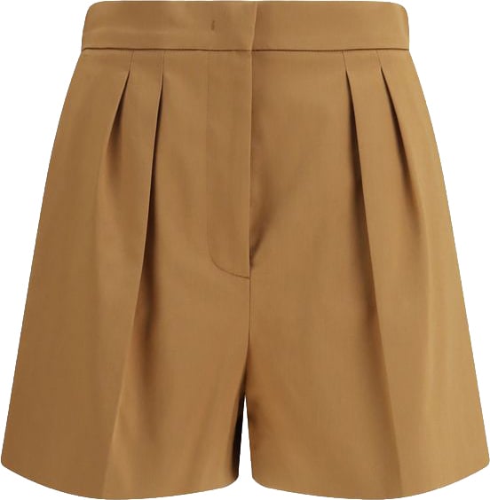 Max Mara Beige Cotton Bermuda Shorts Beige