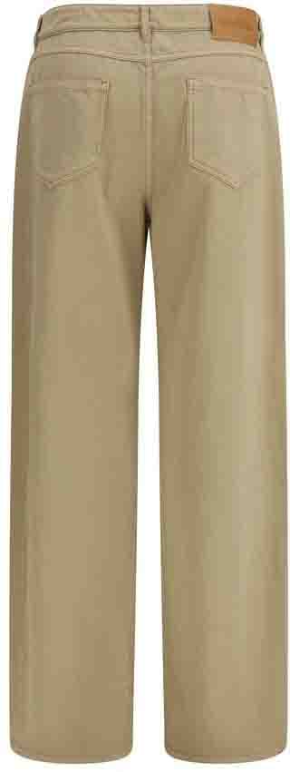 Max Mara Beige Cotton Casual Pants Beige
