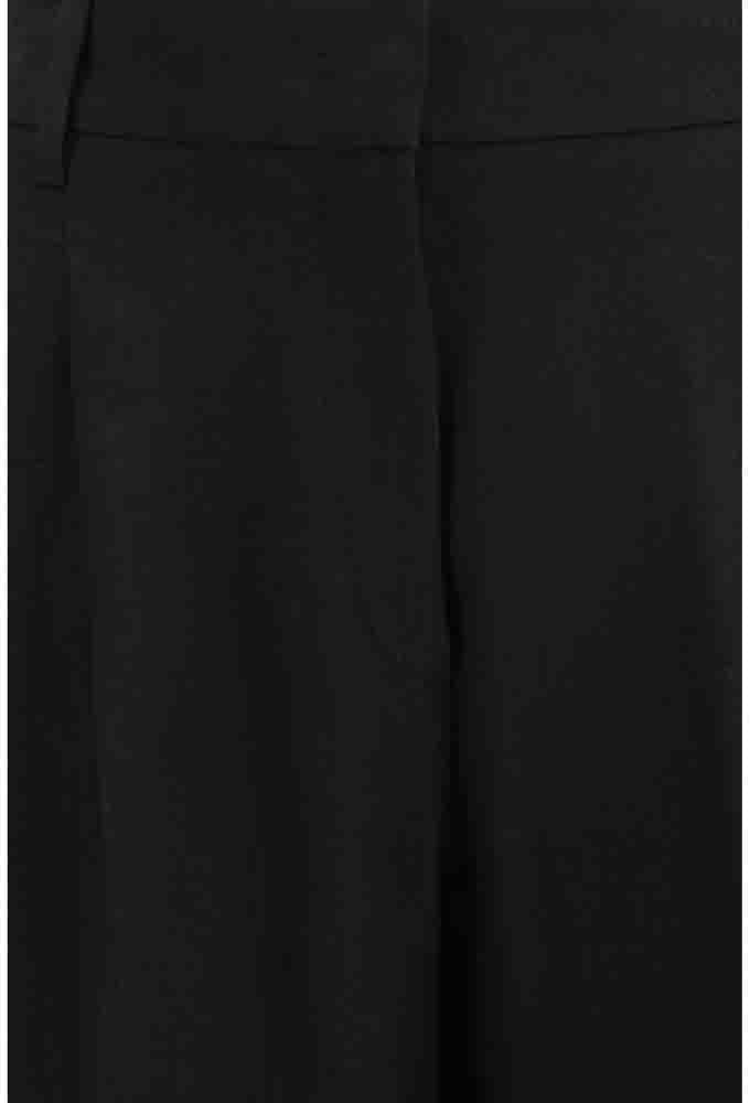 Max Mara Black Linen Pants Zwart