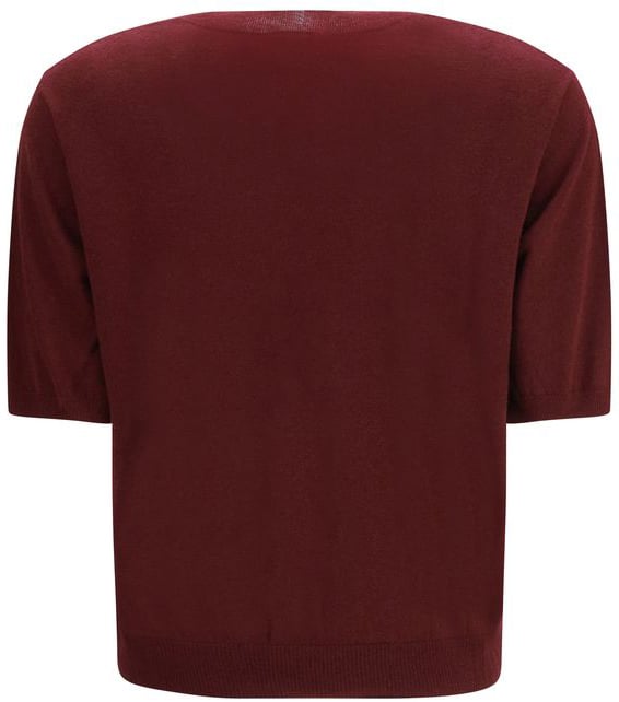 Max Mara Bordeaux Wool Oves Aries T-Shirt Groen