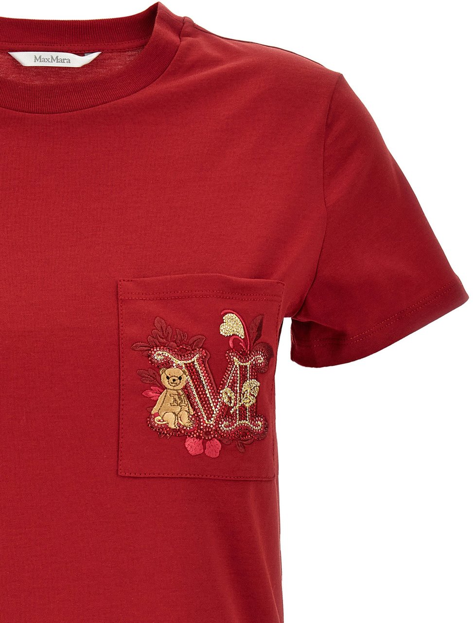 Max Mara Multicolor Cotton T-Shirt Wit