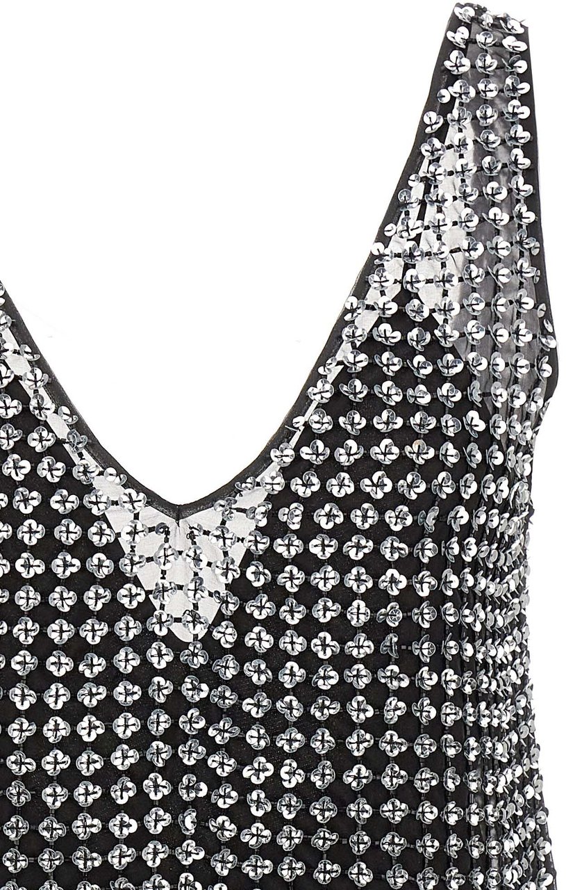 Max Mara Black Silk Short Dress Zwart