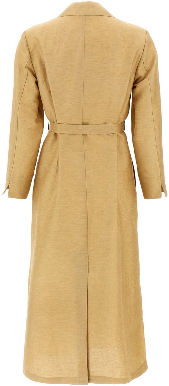 Max Mara Beige Fluorofiber Coat Beige