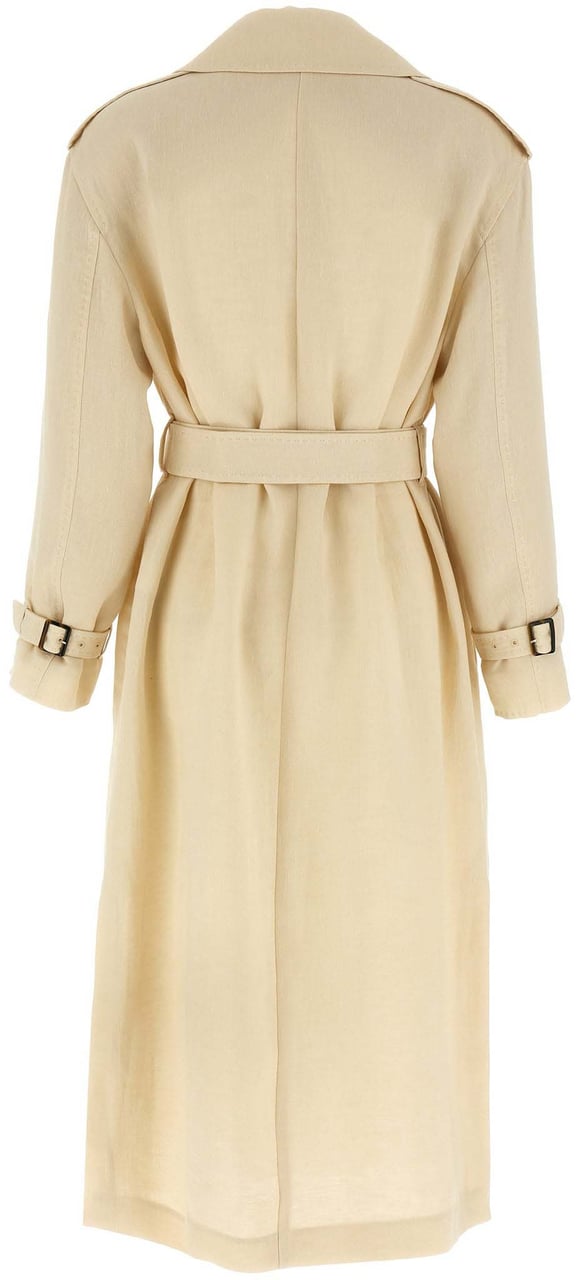 Max Mara Beige Flax Coat Beige