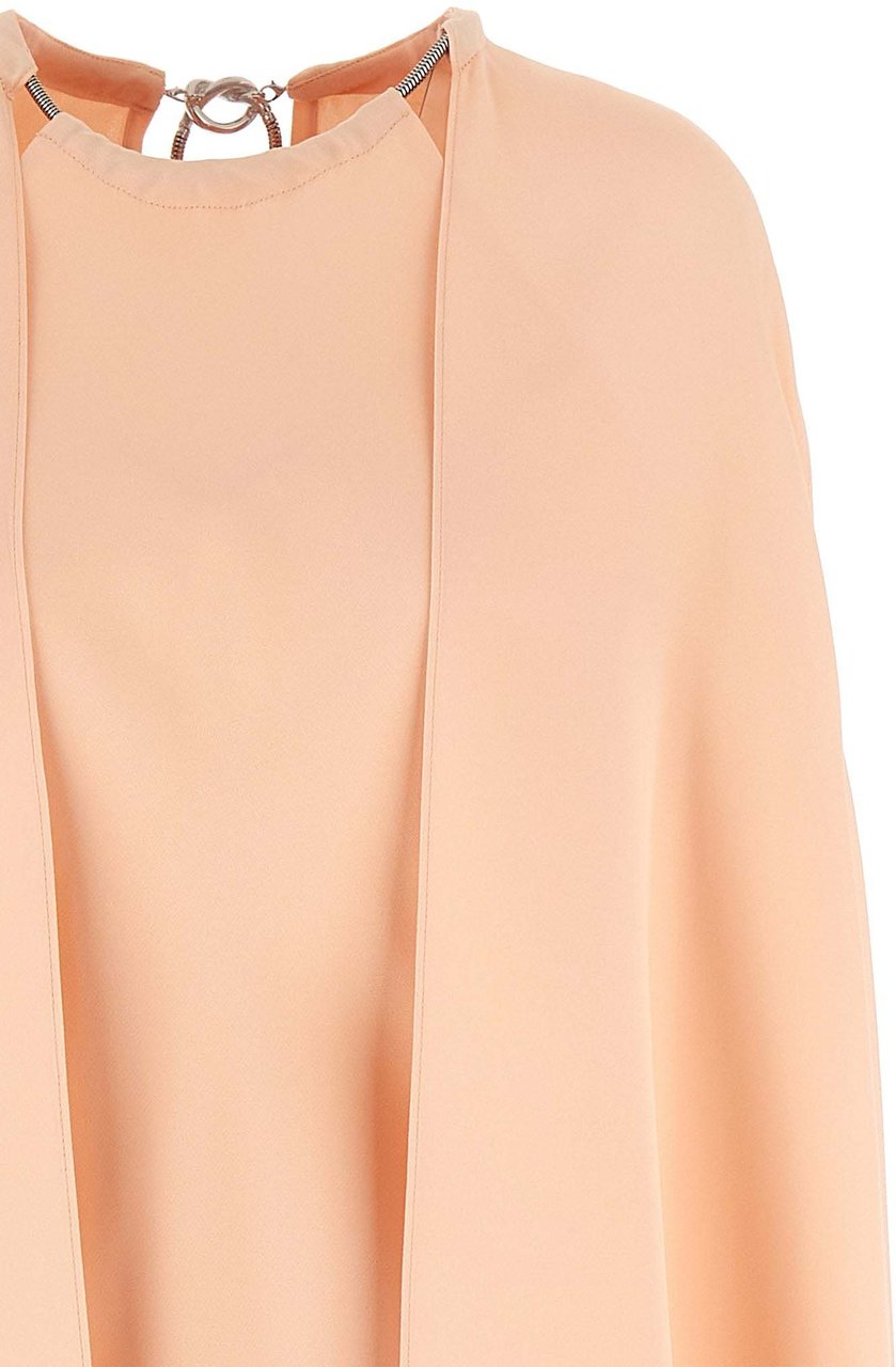 Max Mara Multicolor Silk Midi Dress Roze