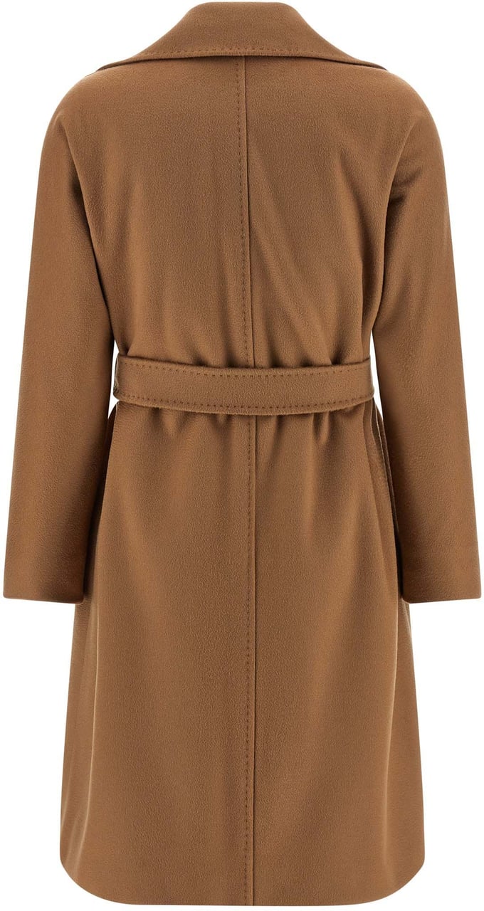 Max Mara Brown Virgin Wool Coat Bruin