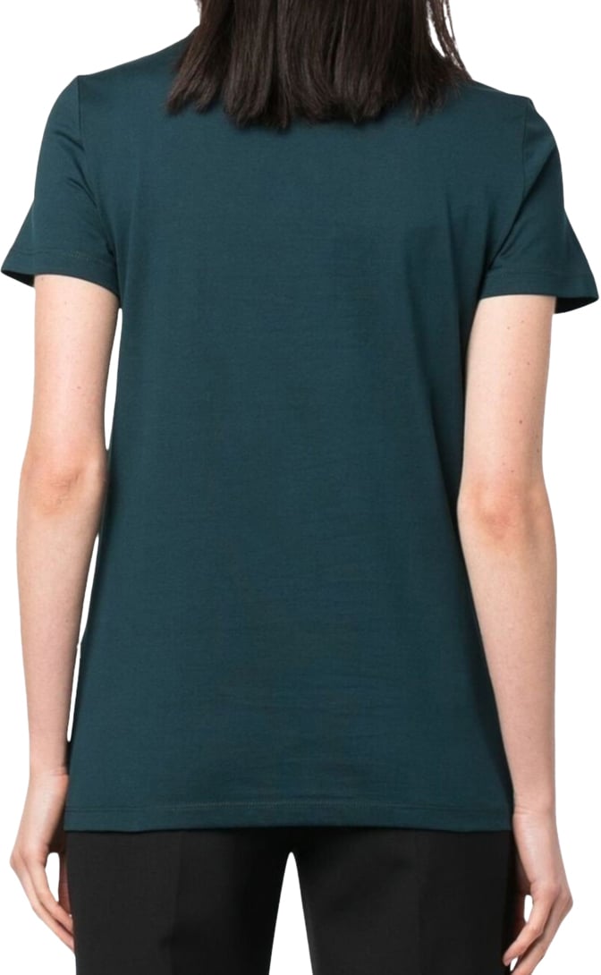 Max Mara T-shirt verde con monogramma M Groen