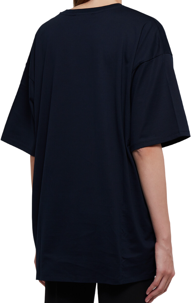 Max Mara T-shirt oversize carlo Blauw