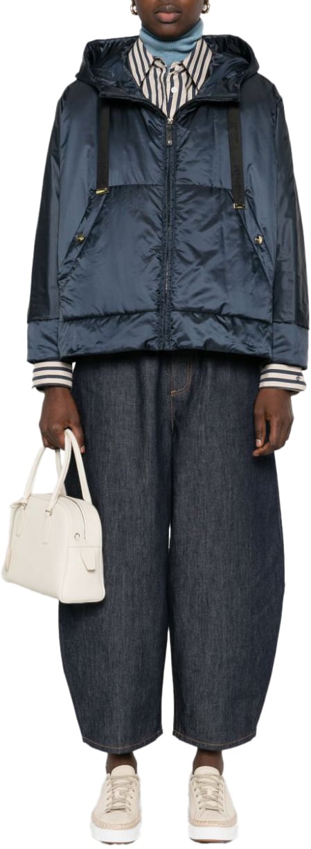 Max Mara Coats Blue Blauw