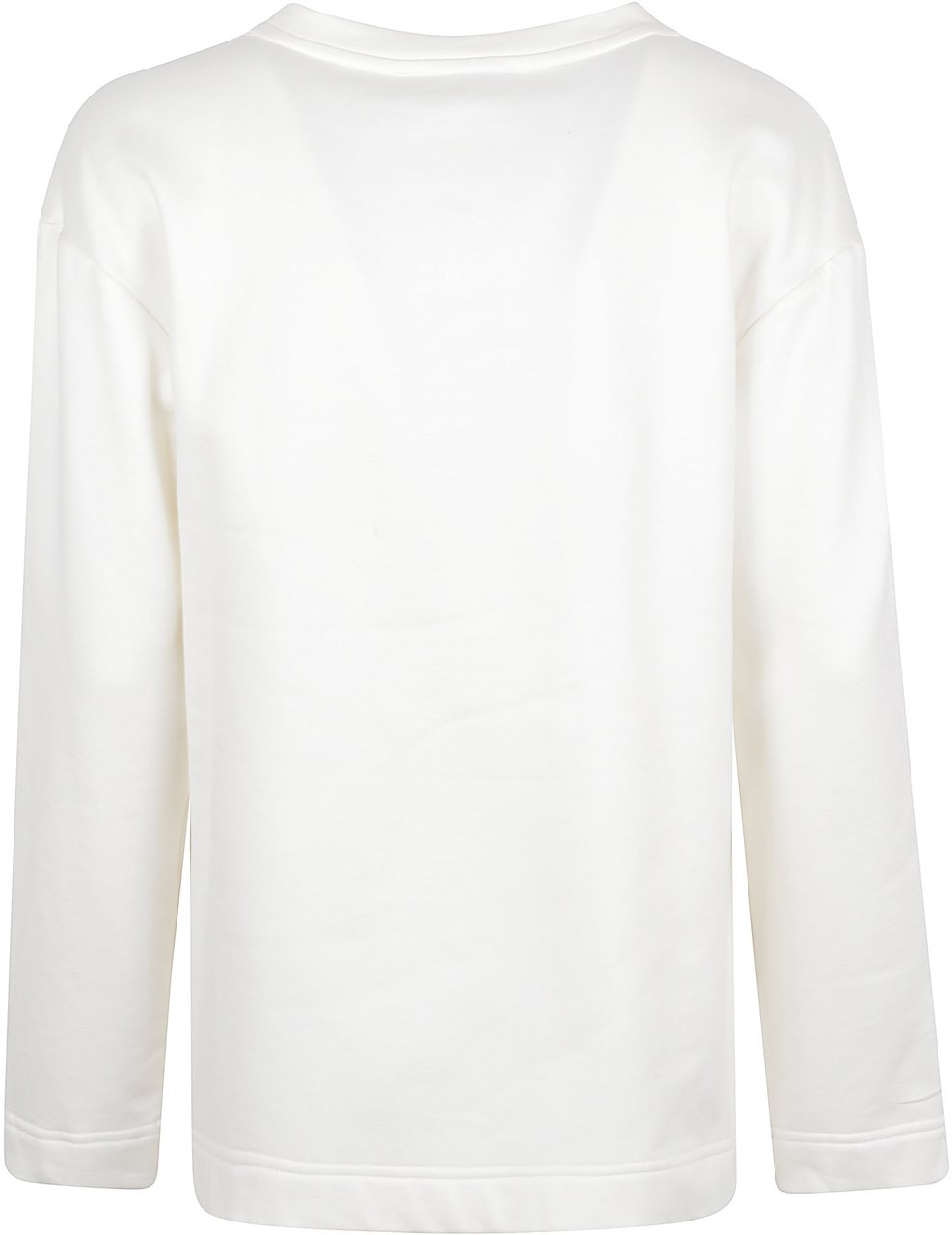 Max Mara Relaxed Fit White Sweater Wit