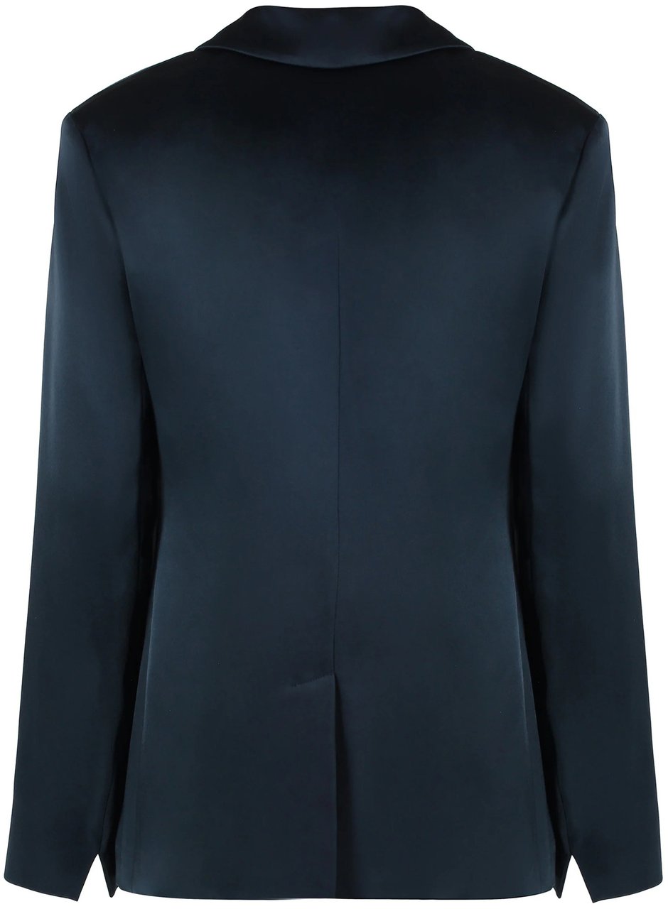 Max Mara Tailored Satin-Finish Jacket Zwart