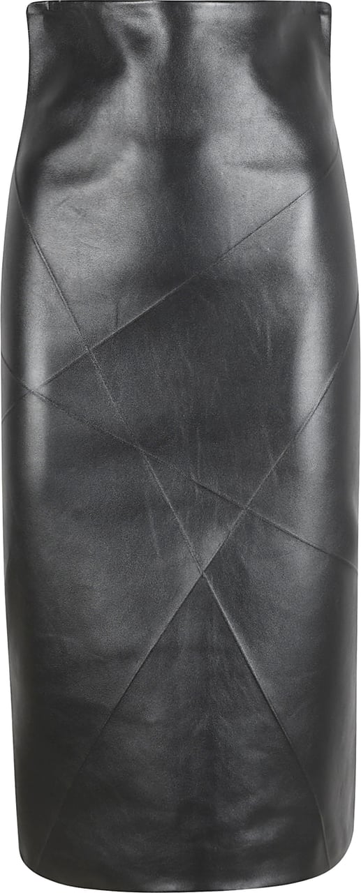 Max Mara Fitted Black Skirt Grijs