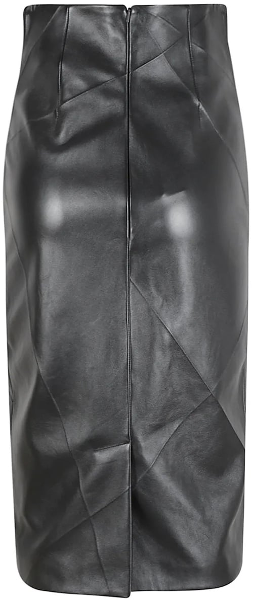 Max Mara Fitted Black Skirt Grijs