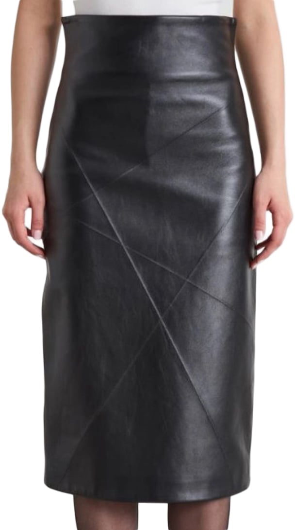 Max Mara Fitted Black Skirt Grijs