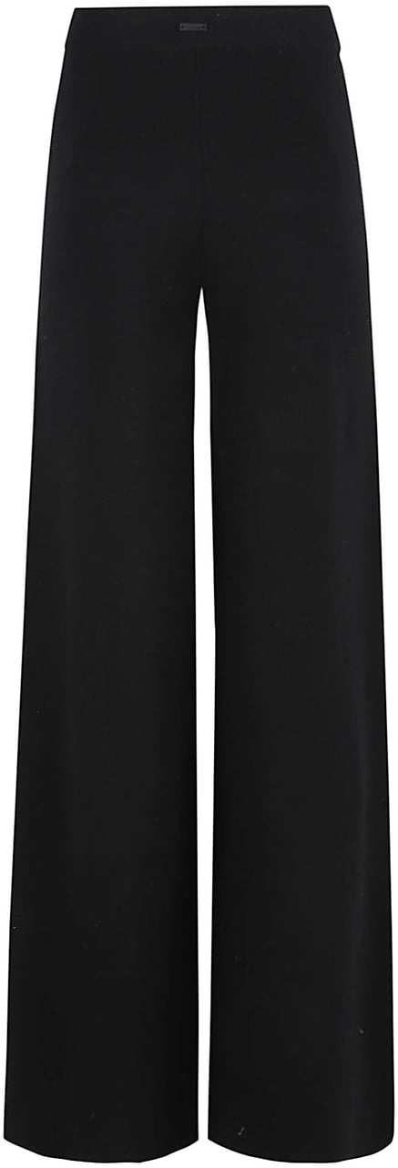 Max Mara Wide-Leg Cropped Trousers With Clean Waistband Zwart