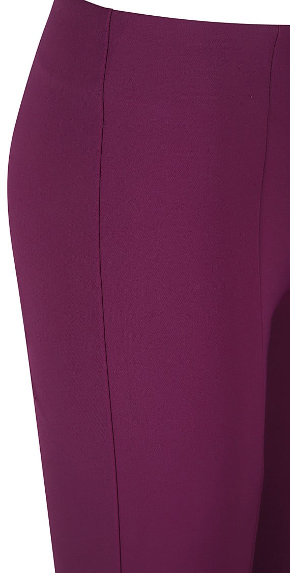Max Mara High-Waisted Trousers With Split Hem Detail Paars