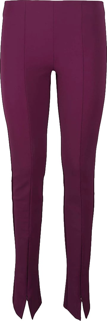 Max Mara High-Waisted Trousers With Split Hem Detail Paars