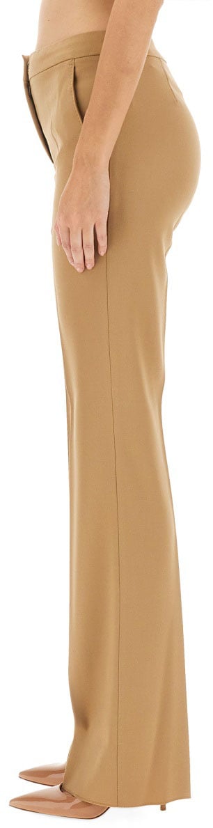 Max Mara Straight Leg Pants with Tailored Silhouette Neutraal