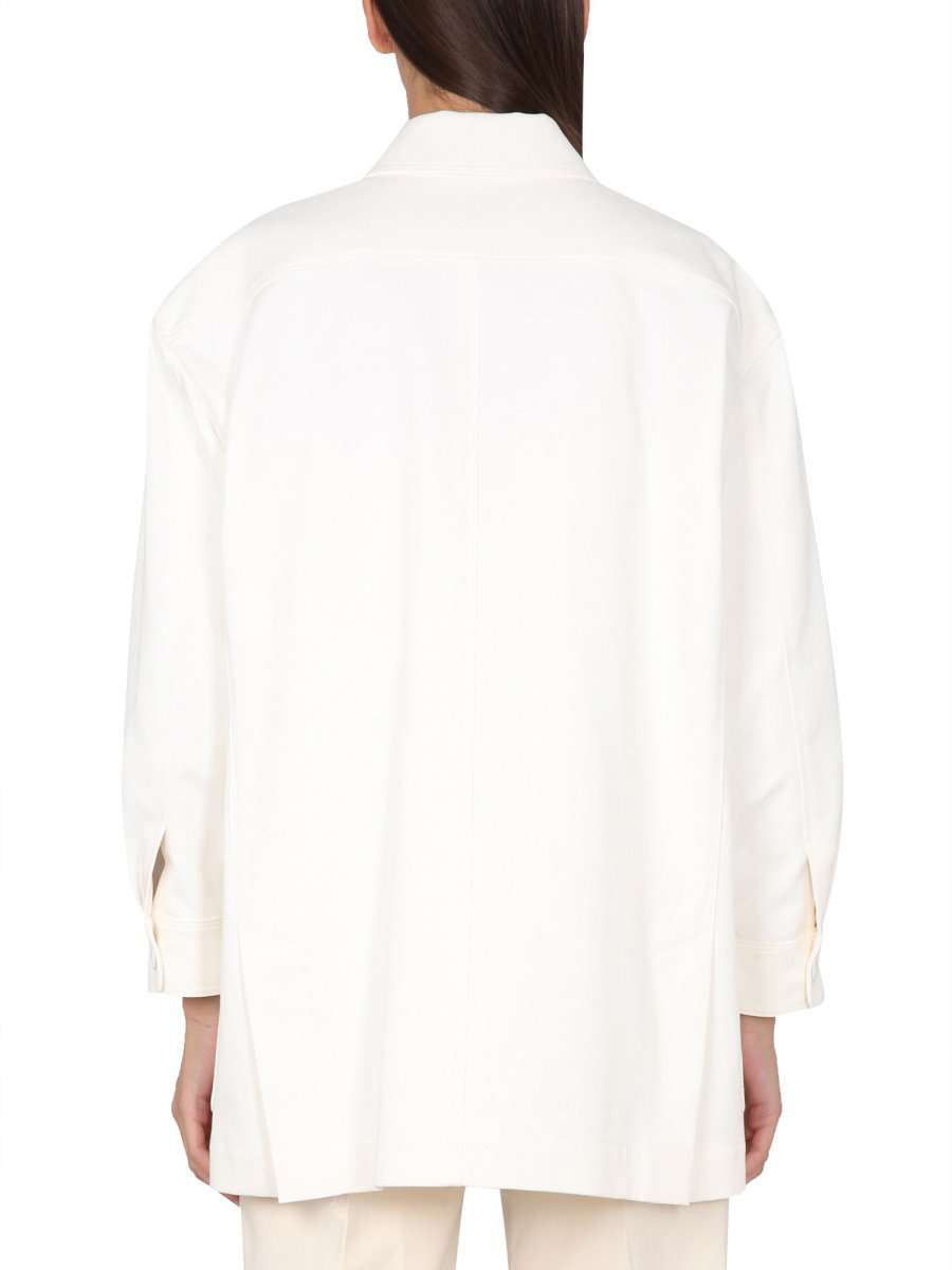 Max Mara Ragtime Jacket with Classic Collar and Button Closure Neutraal